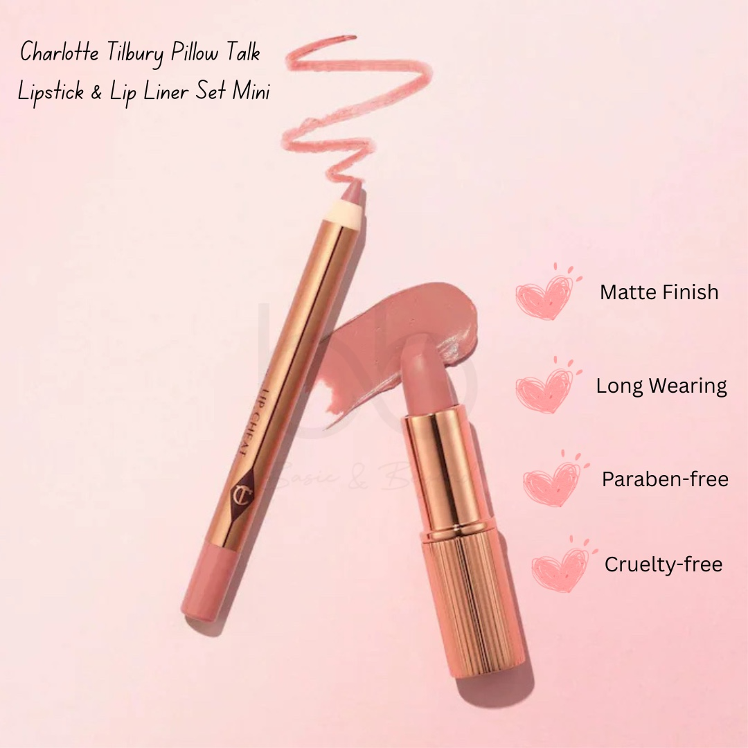 Charlotte Tilbury Mini Pillow Talk Lipstick And Liner Set B&B